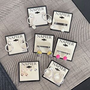 Napier Silver Earrings Lot